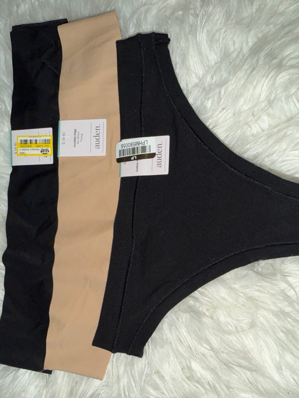 Auden Seamless Bikini Panties - Black & Nude